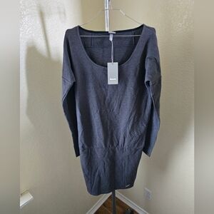 New Bench Pullover Gray Long Sleeve Dress
